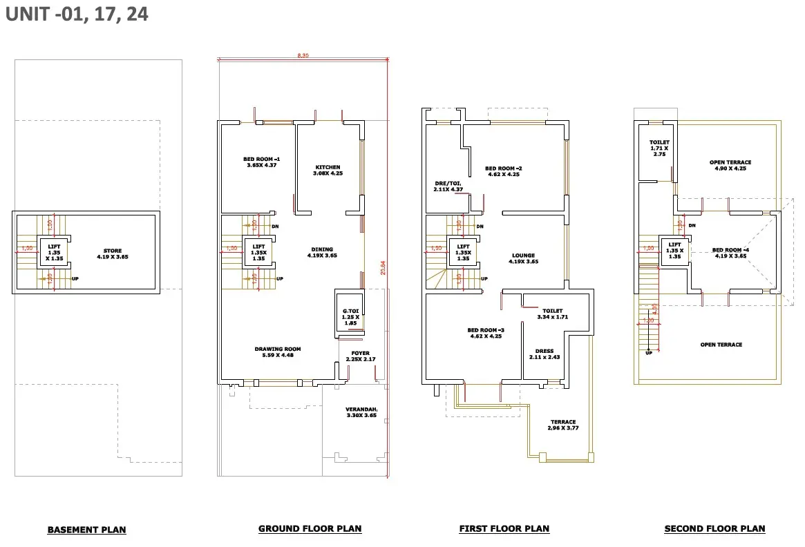 Corner Unit Plan