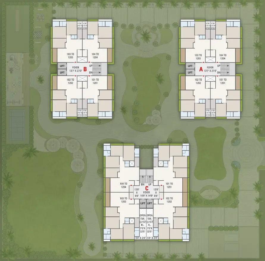 Typical Floor Layout Plan