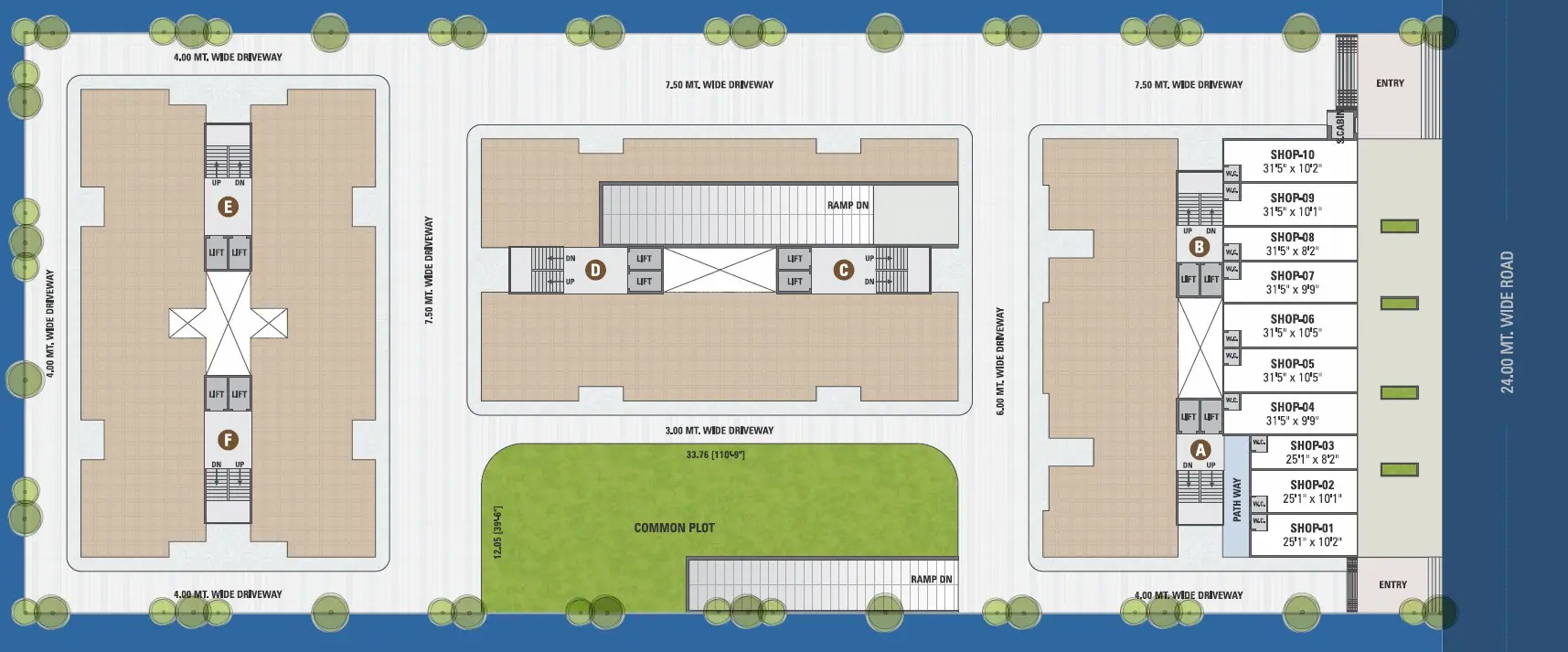 Ground layout plan