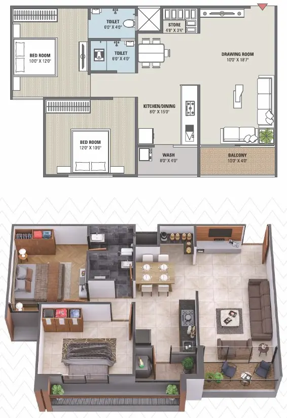 Block A Unit Plan Type 3